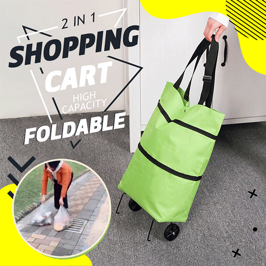 🎁Hot Sale 49% OFF⏳Foldable Shopping Trolley Tote Bag