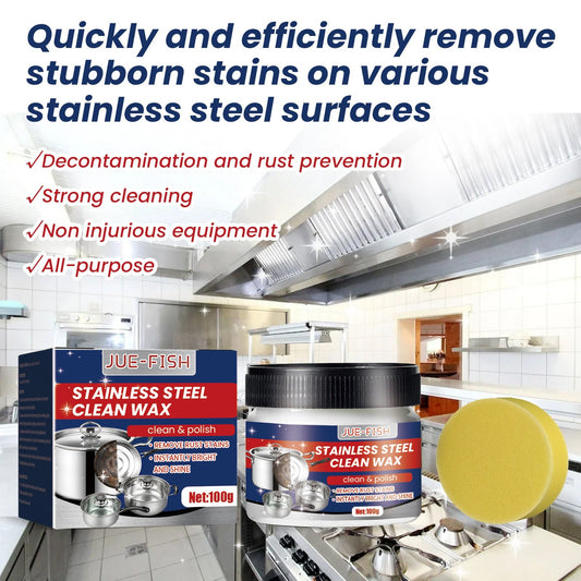Magical Nano-Technology Stainless Steel Cleaning Paste-SURFACE SAFE, NO RESIDUE