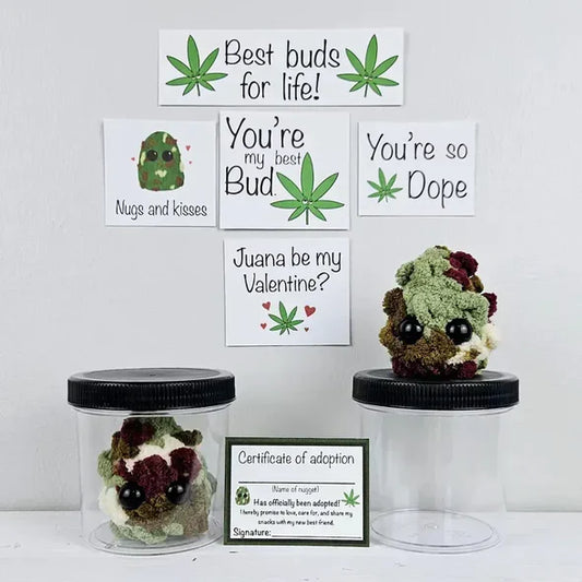 49% OFF TODAY💥Adopt a Weed Nugget Plushie🌱（Including a jar and 6 cards）