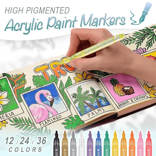 49% OFF TODAY🔥 High Pigmented Acrylic Paint Markers