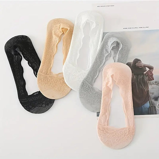 (🎁2024 Summer Hot Sale🎁)🧦 Lace No Show Liner Socks for Women