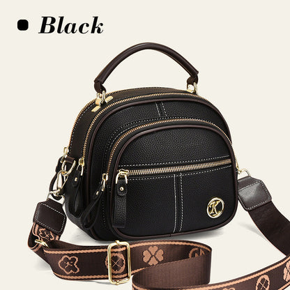🎁Hot Sale 49% OFF⏳Classic Multifunctional Compartments Adjustable Wide Shoulder Strap PU Leather Crossbody Bag