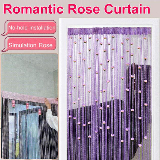 49% OFF🔥Rose Thread Door Curtain🌹🌸